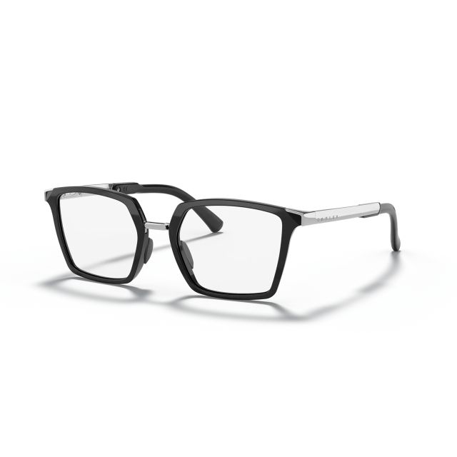 Oakley Side Swept Polished Black Frame Eyeglasses