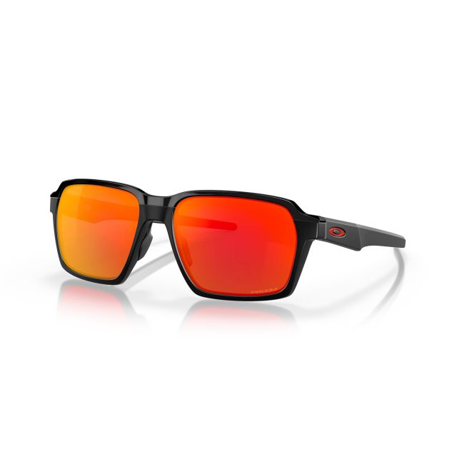 Oakley Parlay Sunglasses Matte Black Frame Prizm Ruby Lense