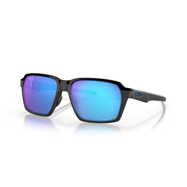 Oakley Parlay Sunglasses Steel Frame Prizm Sapphire Polarized Lenses