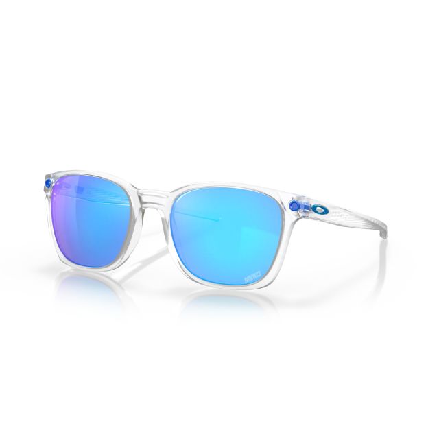Oakley Ojector Sunglasses Matte Clear Frame Prizm Sapphire Lense