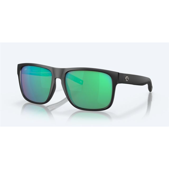 Costa Spearo Xl Sunglasses Matte Black Frame Green Mirror Polarized Glass Lense