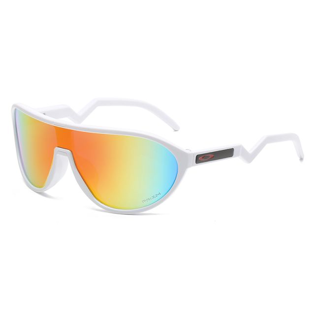 Oakley CMDN Sunglasses OO9467 White Frame Prizm Orange Red Lense