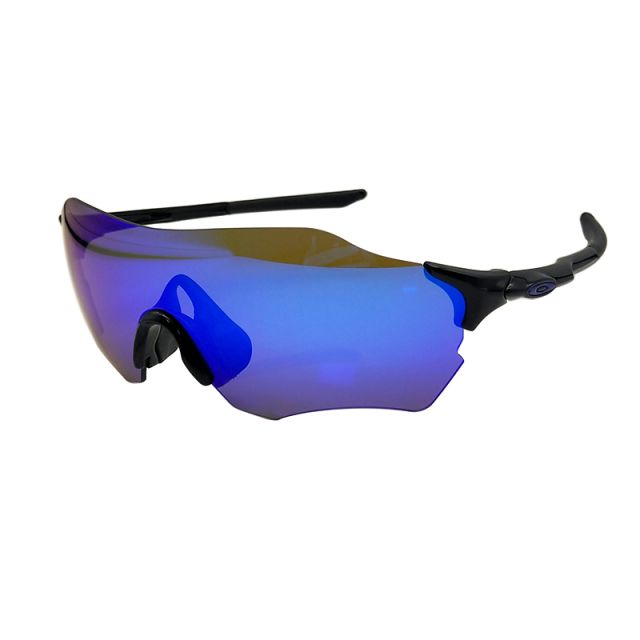Oakley EVZero Path Sunglasses OO9313 (Low Bridge Fit) Black Frame Prizm Dark Blue Lens