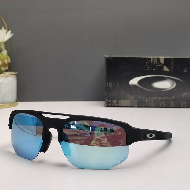 Oakley Mercenary Sunglasses Matte Black Frame Prizm Sapphire Lenses