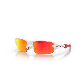 Oakley Flak® XXS Sunglasses Matte White Frame Prizm Ruby Lense