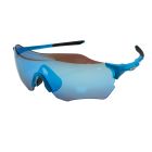 Oakley EVZero Path Sunglasses OO9313 (Low Bridge Fit) Blue Frame Prizm Blue Lens